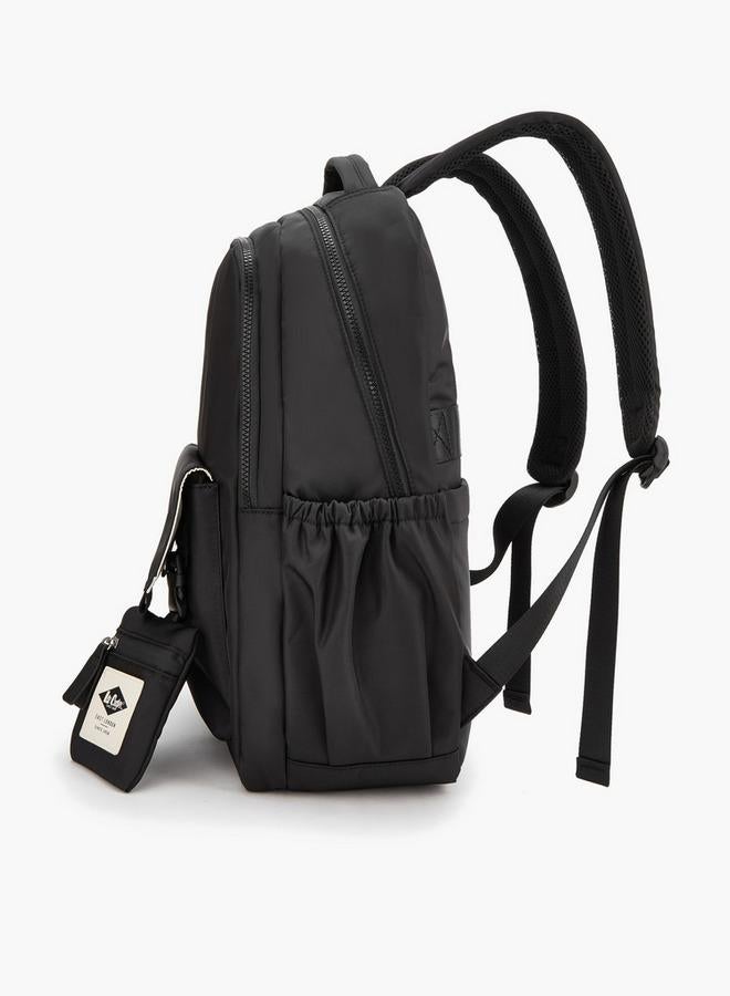 Lee Cooper Contrast Trim Backpack With Detachable Coin Purse - Image 2