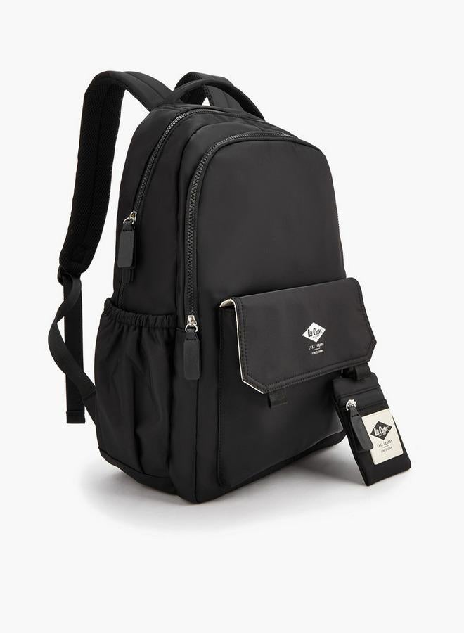 Lee Cooper Contrast Trim Backpack With Detachable Coin Purse - Image 3