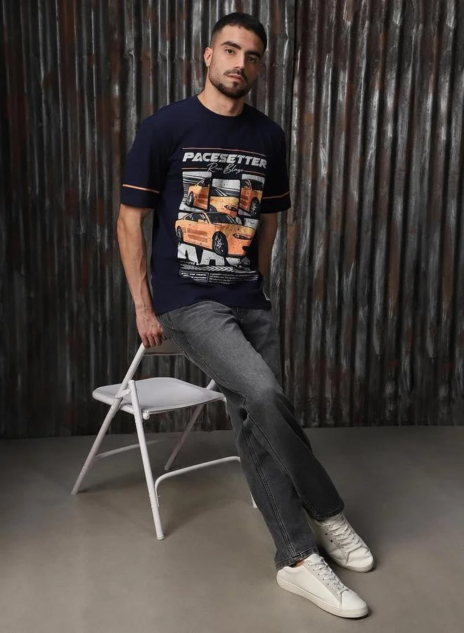 هاي ستار تيشيرت بقصة عادية وأكمام قصيرة