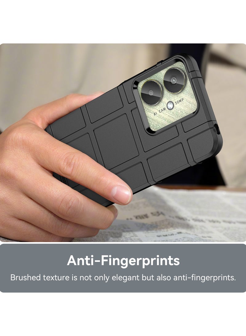 URBBKING Shockproof Protection Phone Case for Redmi 13C 4G/Redmi 13C 5G/Poco M6 5G/Poco C65 4G Black - Image 5