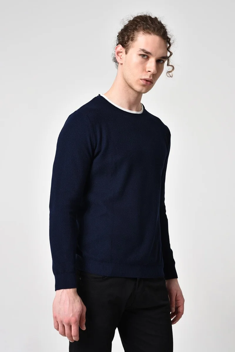 الكسندر جاردي Crew Neck Garnished Sweater (E22-5704)