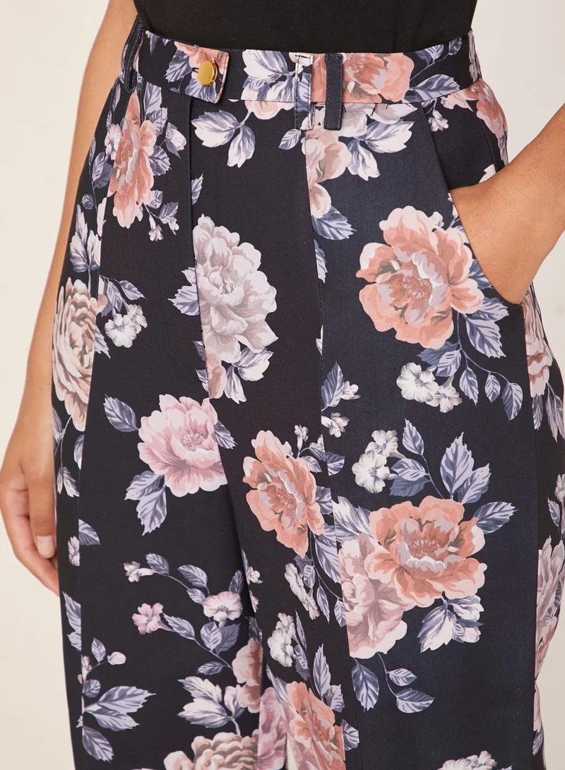 Keepsake Atomic Floral Print Flared Pants