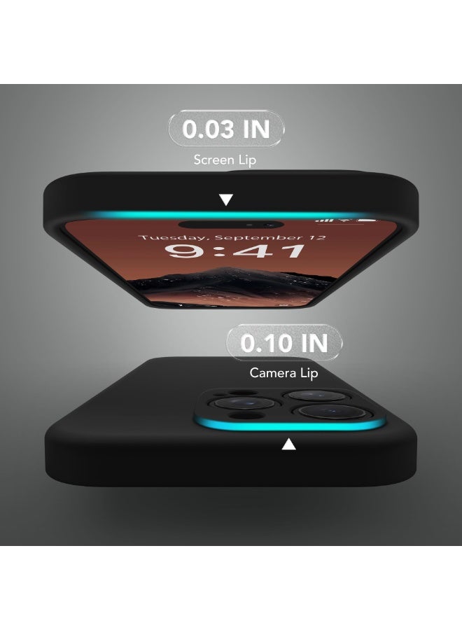 SUYDANBOX Magnetic for iPhone 16 Pro Max Case, Compatible with MagSafe, [Full Camera Protection][Screen Protector] Silicone Shockproof Protective Phone Case for iPhone 16 Pro Max 6.9", Black - Image 4