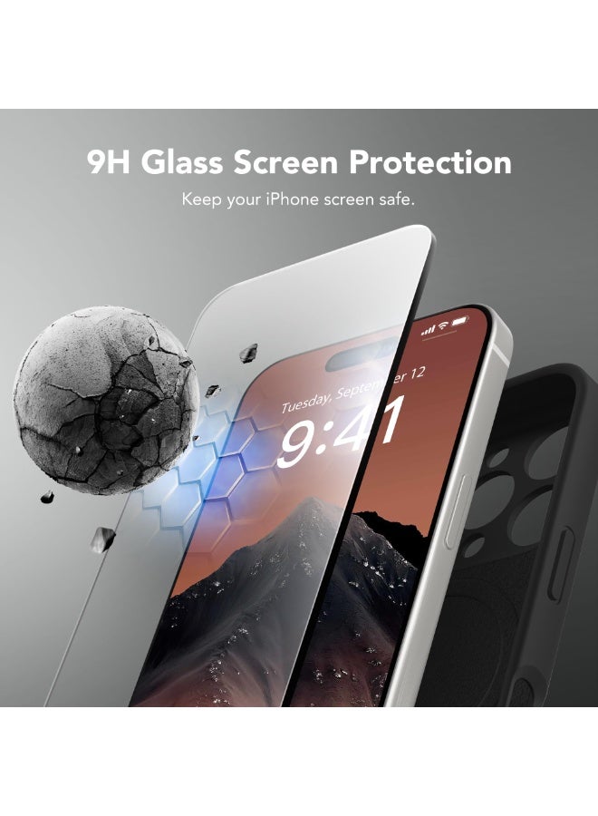 SUYDANBOX Magnetic for iPhone 16 Pro Max Case, Compatible with MagSafe, [Full Camera Protection][Screen Protector] Silicone Shockproof Protective Phone Case for iPhone 16 Pro Max 6.9", Black - Image 5