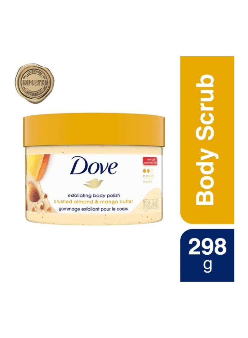 Dove Ground Almond Butter & Mango Body Scrub 298g - Image 1