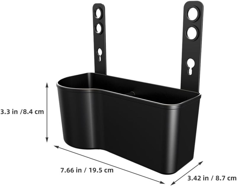 Car Backseat Cup Holder and Snack Tray, 2pcs Adjustable Dividers Vehicle Drink Holder Organizer, Universal Automotive Storage for Car Headrest, Black - Image 2