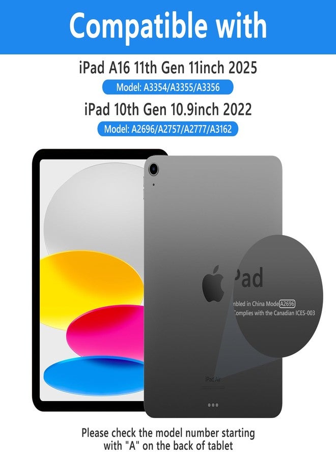 تاييانج جراب TaIYanG لجهاز iPad من الجيل العاشر مع لوحة مفاتيح لجهاز iPad 10.9 بوصة (إصدار 2022)، أسود - Image 2