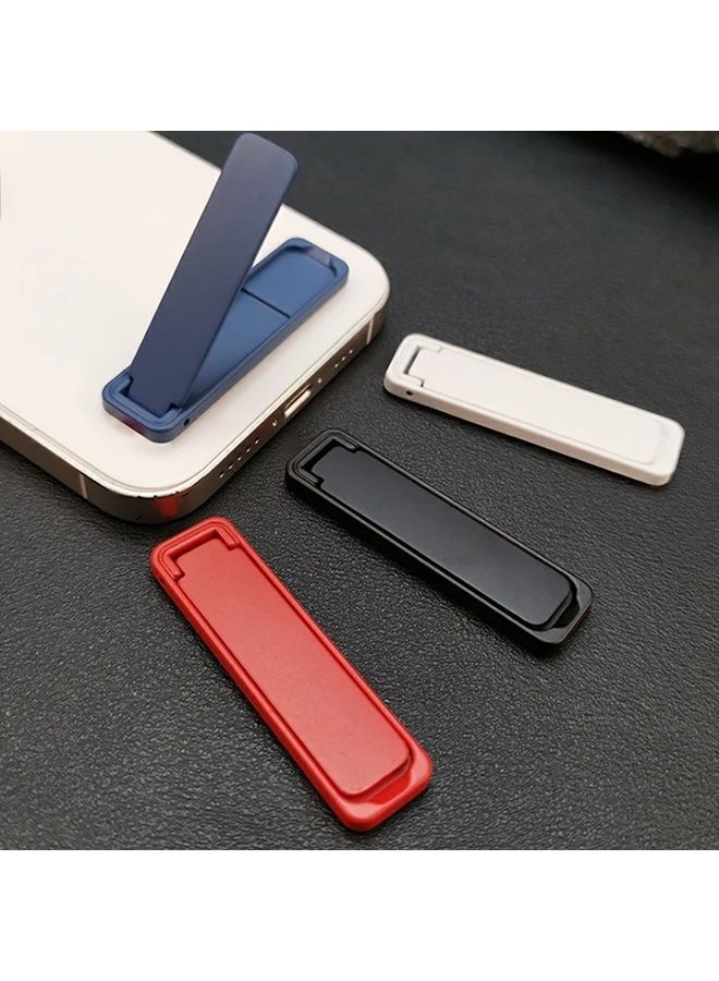 Ultra Thin Mini Metal Folding Phone Stand Portable Smartphone Desk Holder Red - Image 2