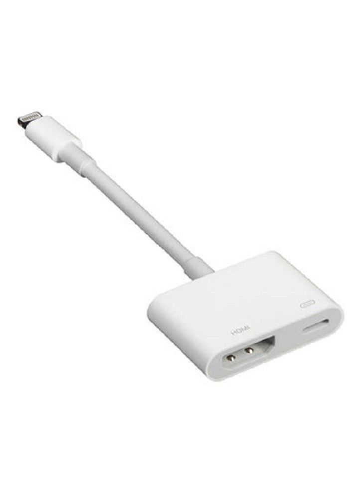 2 In1 Lighting To HDMI Adapter For iPad and iPhone white