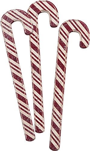 Primitives by Kathy Classic Carved Wooden Candy Canes - Image 1