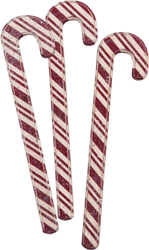 Primitives by Kathy Classic Carved Wooden Candy Canes - Image 2