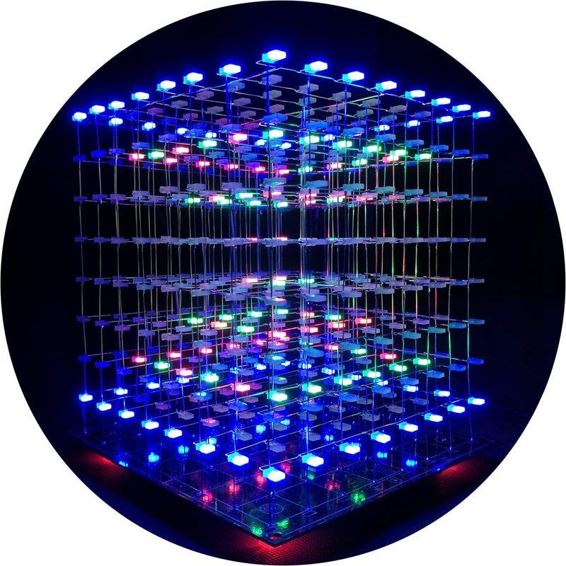 iCubeSmart 3D Led Cube DIY Electronics Kit 8x8x8 Led Cube DIY Soldering Project Kit3D8SMULTI - Image 3