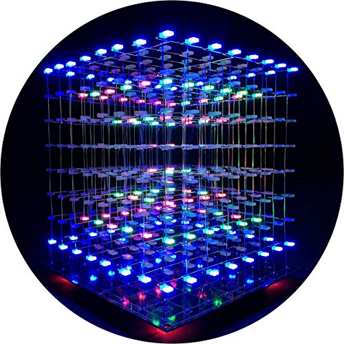 iCubeSmart 3D Led Cube DIY Electronics Kit 8x8x8 Led Cube DIY Soldering Project Kit3D8SMULTI - Image 1