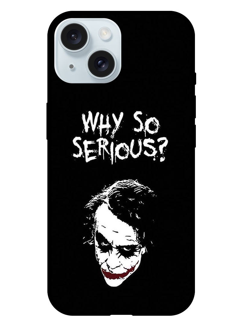 Theodor Protective Case Anti Scratch Shock Proof Bumper Cover For iPhone 15 Plus Why So Serious  - Image 1