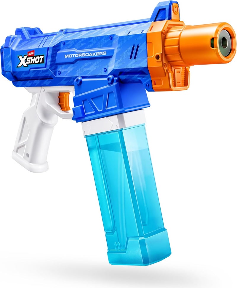 X-Shot Turbo Stream Motor Soakers Fully Motorized Water Blaster (Blue/Orange) - Image 2