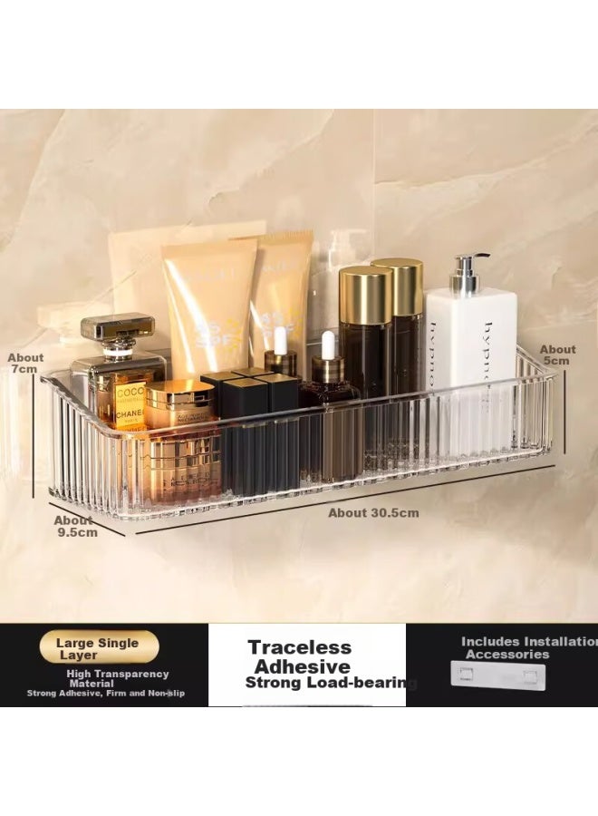 Muya Bathroom Storage Rack, Toilet Wall-mounted Shelf, Washroom Organizer For Toiletries And Cosmetics - Image 1