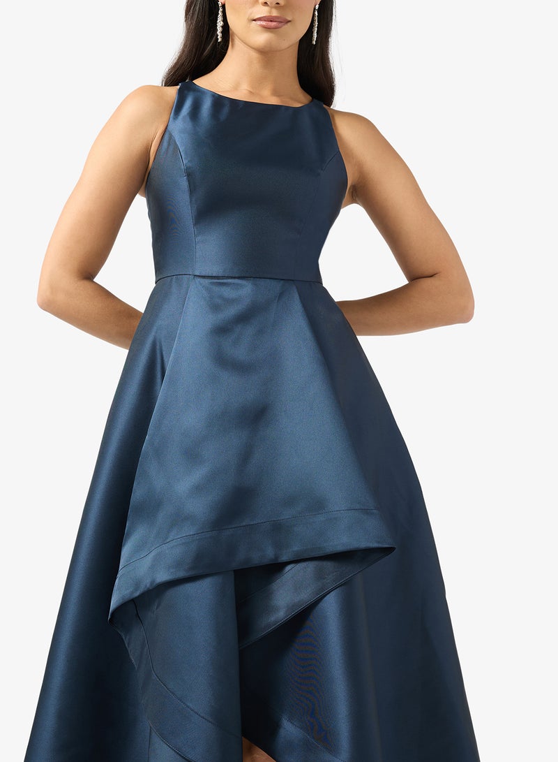 Adrianna Papell Asymmetrical Hem Midi Dress - Image 3