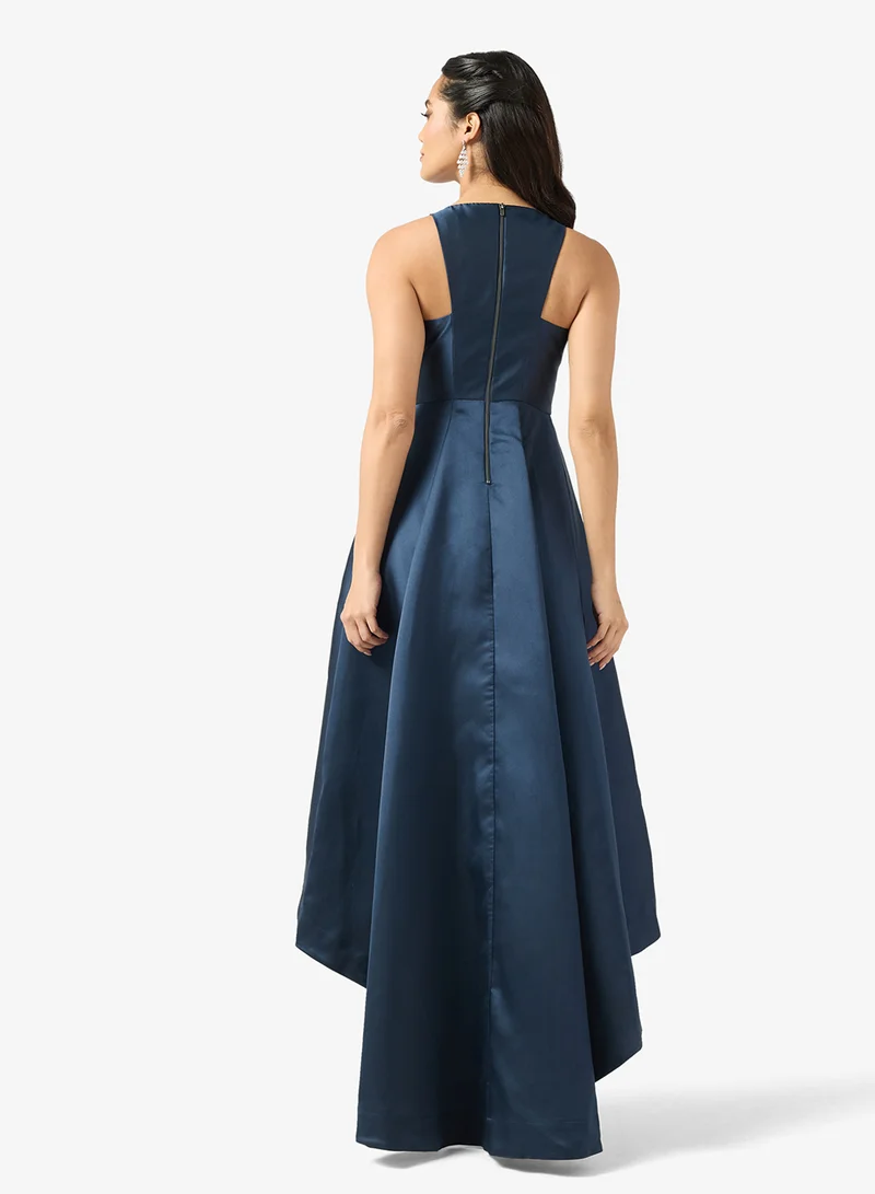 Adrianna Papell Asymmetrical Hem Midi Dress
