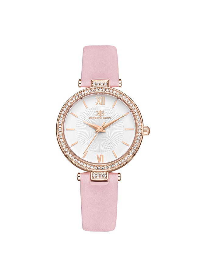 Kenneth Scott Women's White Dial Analog Watch - K23539-RLPW - Image 1
