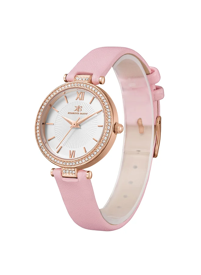 KENNETH SCOTT Kenneth Scott Women's White Dial Analog Watch - K23539-RLPW