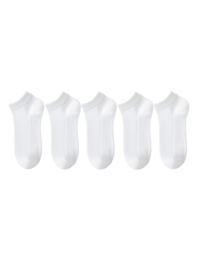 5 Pairs Men's Breathable Mesh Cotton Ankle Socks  - Image 5