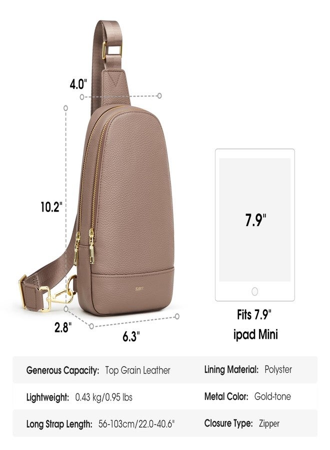 Kattee Sling Bag for Women Crossbody, Soft Leather Fanny Packs for Women, Small Crossbody Chest Bag with RFID Blocking - Image 3