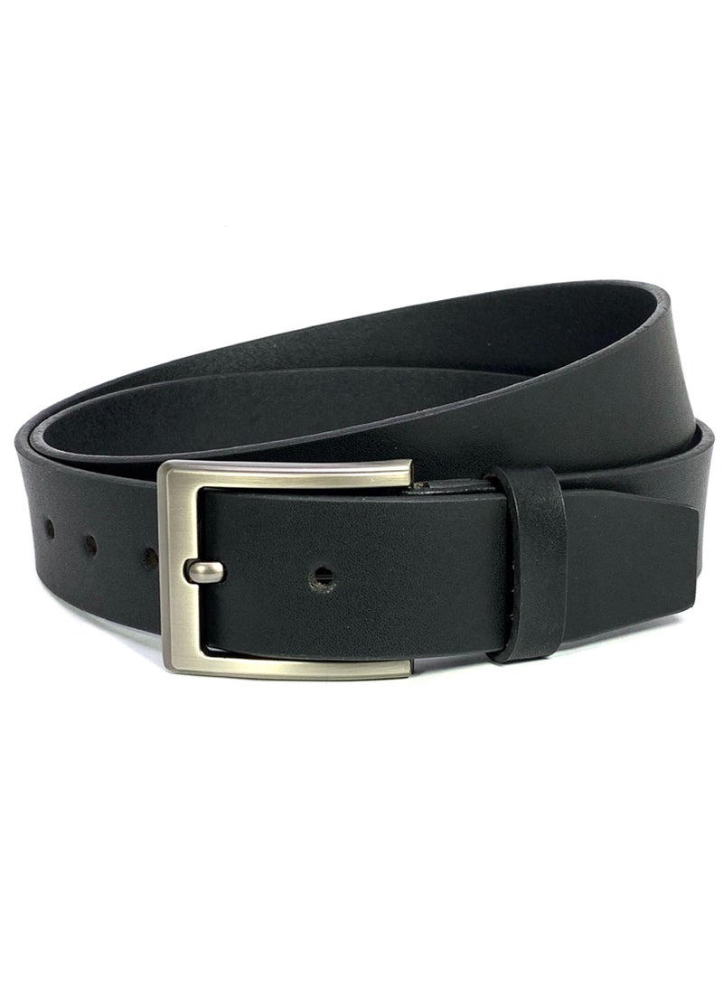 Classic Milano Genuine Leather Belt Men - Semi-Casual Men's Belts & Party Wear Belt, Casual Outfits, Gifts - Black & Brown Men’s Leather Belt for Men - Image 1