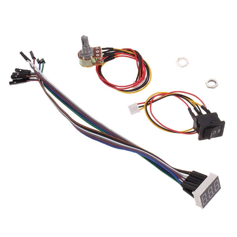 REES52 PWM DC Motor Speed Controller DC 10-55V Digital LED Display 0-100% Adjustable Drive Module Input MAX 40A-60A 12V 24V 36V 48V - Image 5