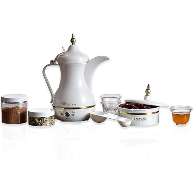 rayihni Gulf Dalla Arabic Coffee Maker Set  400Ml Traditional Coffee Pot For Arabic  Gulf Coffee Preparation - Image 2