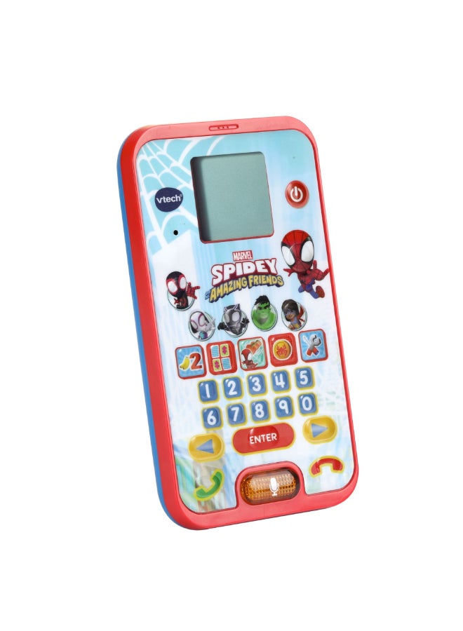 vtech Spidey and His Super Friends Learning Phone (Multicolor) | With the Original Voice of Spidey and Exciting Educational Games | For Children Aged 3-6 Years + - Image 4