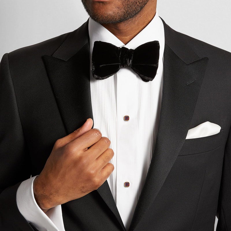 HAWSON Crystal Tuxedo Studs for Mens Tuxedo Shirt,5 PCS Tuxedo Buttons for Birthday Wedding Party Christmas. - Image 3