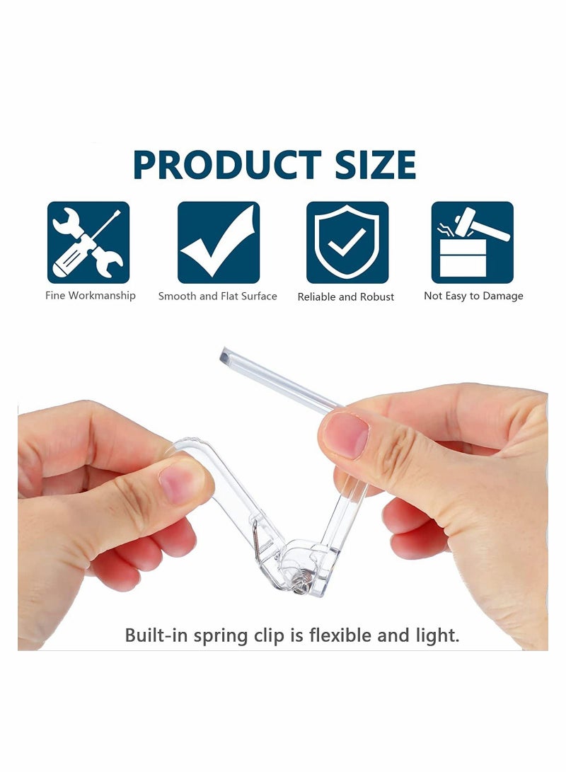 SYOSI 36 عبوة مشابك مفرش طاولة شفافة قابلة للرؤية لحفظ المفرش لأغراض خدمة الطعام لحفلات المنزل، الزفاف، الأماكن الداخلية والخارجية والنزهات - Image 5