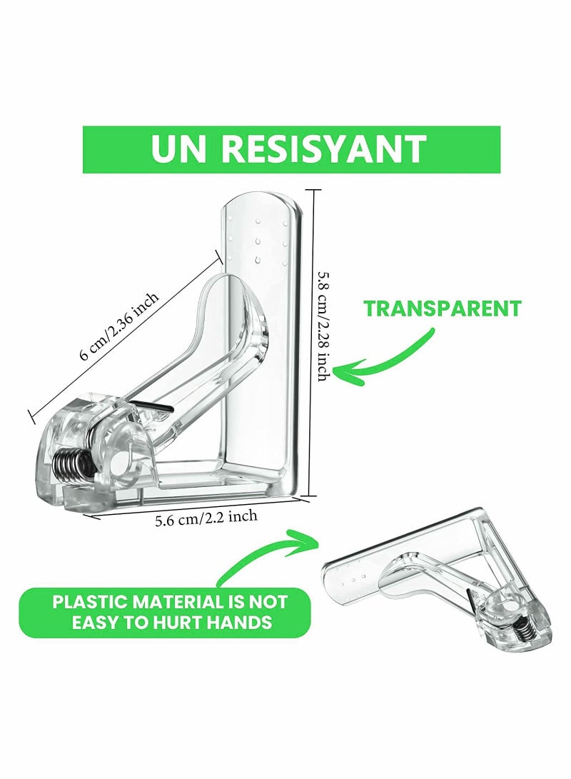 SYOSI 36 عبوة مشابك مفرش طاولة شفافة قابلة للرؤية لحفظ المفرش لأغراض خدمة الطعام لحفلات المنزل، الزفاف، الأماكن الداخلية والخارجية والنزهات - Image 2