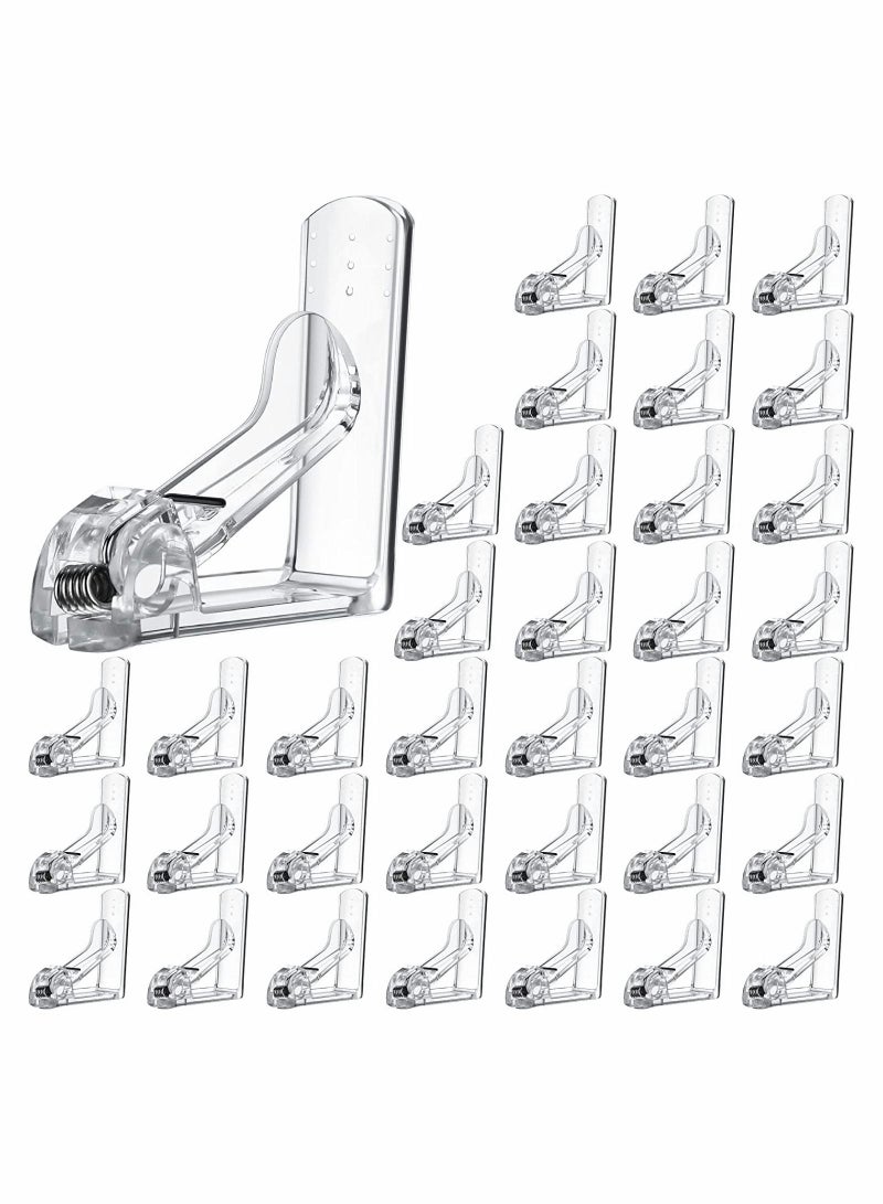 SYOSI 36 عبوة مشابك مفرش طاولة شفافة قابلة للرؤية لحفظ المفرش لأغراض خدمة الطعام لحفلات المنزل، الزفاف، الأماكن الداخلية والخارجية والنزهات - Image 1