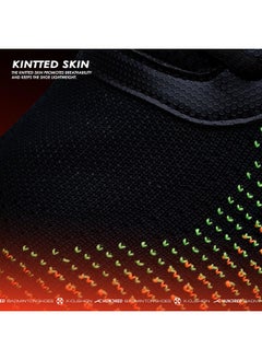 HUNDRED Unisex-Adult Blade Lite Badminton Shoes (Non Marking) | Also Perfect For Squash, Table Tennis, Volleyball, Basketball & Indoor Sports | Lightweight & Durable (Black/Orange/White,6 Uk)  - Image 5