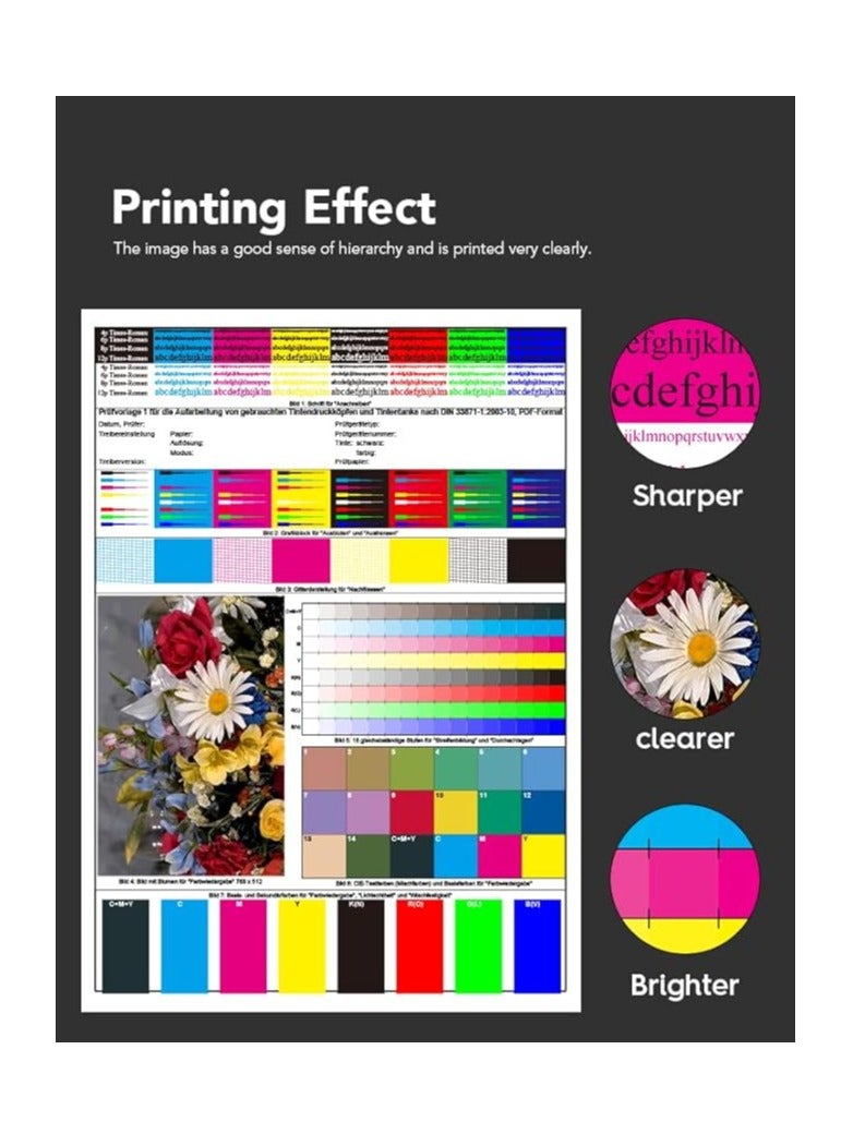 101 Ink set Compatible for Epson for EcoTank 4-Pack Black Cyan Magenta Yellow for L4150 L4160 L6160 L6170 L6176 L6190 L14150 Printer - Image 2