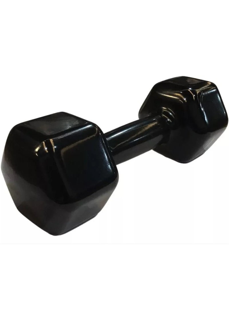 York Hex Vinyl Dumbbell 5Kg Black Db2121 - Image 2