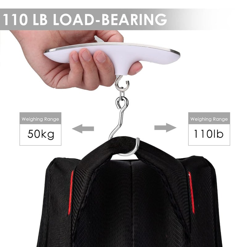 VOPOCO 110lbs Archery Bow Scale for Draw Weight Digital Bow Scale with g/oz/kg/lb 4 Unit Conversions Luggage Scale for Traveling Bow Draw Weight Scale Recurve Bow Accessories - Image 4