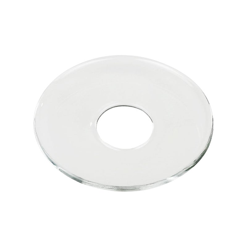 VGEUNA VGEUNA 12 Pieces Bent Glass Candle Bobeches Candle Rings Bobeches for Candlestick Holders Round 