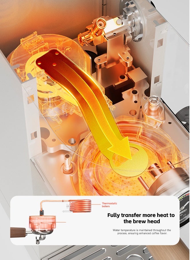 HiBREW Semi-automatic Espresso Coffee Machine 3 Level Temperature Adjustable Cold/Hot 20Bar Coffee Maker Cappuccino H13 - Image 4