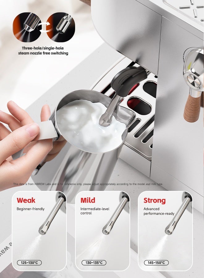 HiBREW Semi-automatic Espresso Coffee Machine 3 Level Temperature Adjustable Cold/Hot 20Bar Coffee Maker Cappuccino H13 - Image 3