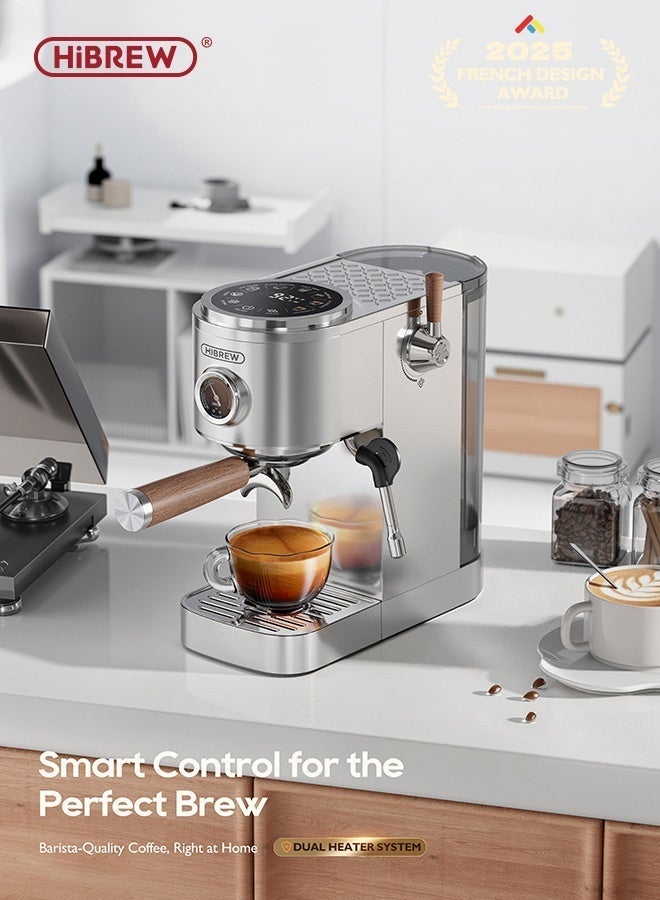 HiBREW Semi-automatic Espresso Coffee Machine 3 Level Temperature Adjustable Cold/Hot 20Bar Coffee Maker Cappuccino H13 - Image 3