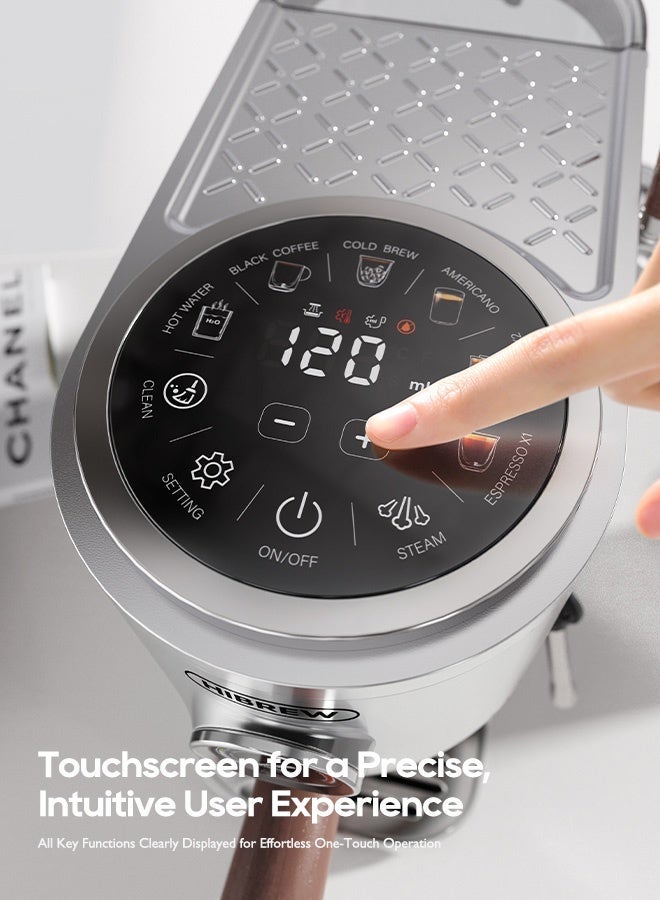 HiBREW Semi-automatic Espresso Coffee Machine 3 Level Temperature Adjustable Cold/Hot 20Bar Coffee Maker Cappuccino H13 - Image 4