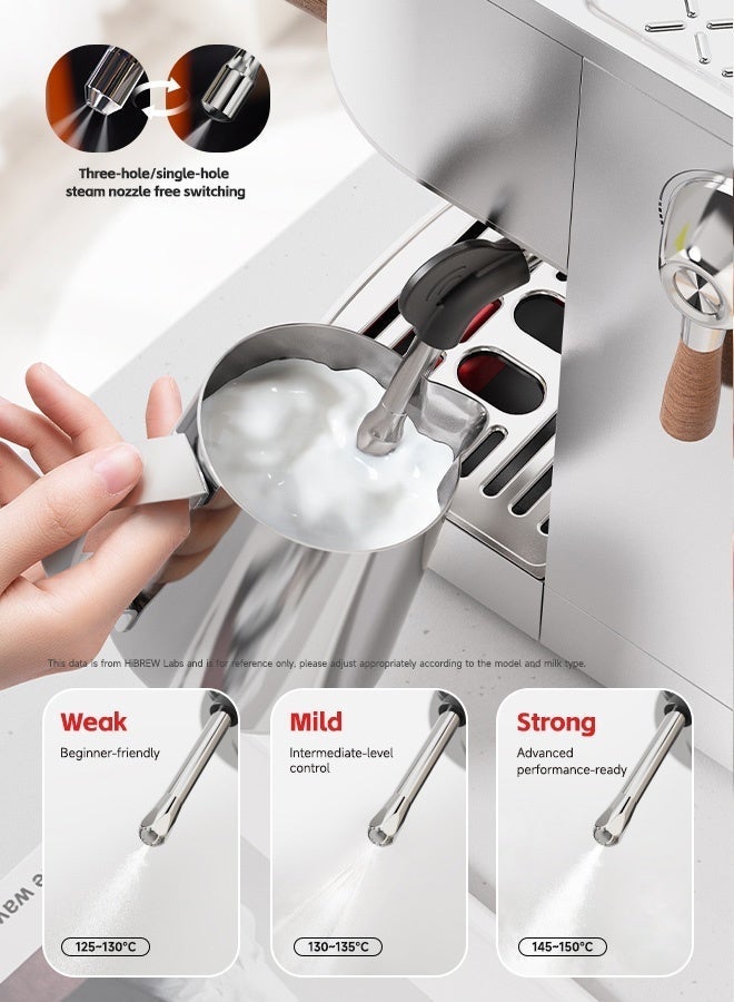 HiBREW Semi-automatic Espresso Coffee Machine 3 Level Temperature Adjustable Cold/Hot 20Bar Coffee Maker Cappuccino H13 - Image 5