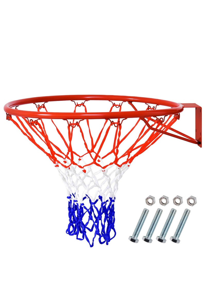 Generic Hanging Basketball Ring Goal Hoop Net Wall Door Mounted Indoor/Outdoor, 45 CM  - Image 1