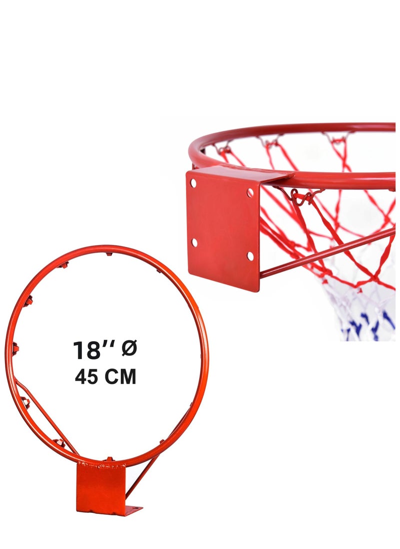 Generic Hanging Basketball Ring Goal Hoop Net Wall Door Mounted Indoor/Outdoor, 45 CM  - Image 3