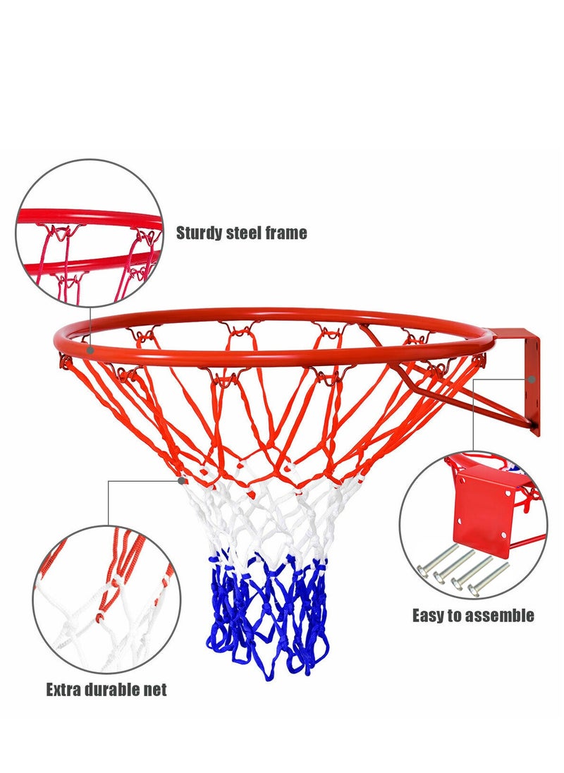 Generic Hanging Basketball Ring Goal Hoop Net Wall Door Mounted Indoor/Outdoor, 45 CM  - Image 2