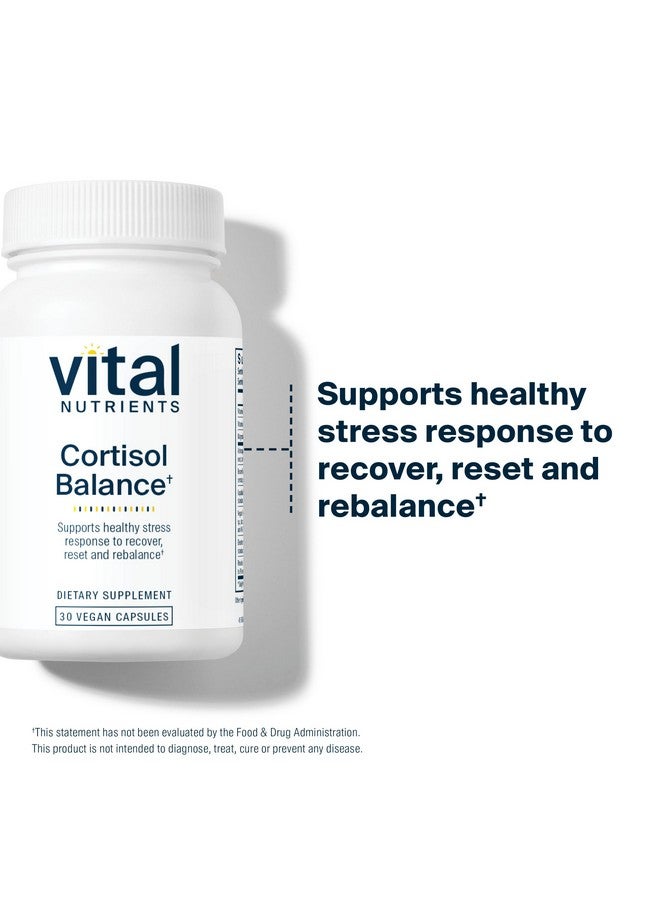 فيتل نيوترينس Vital Nutrients Cortisol Balance | مكمل غذائي نباتي لتخفيف التوتر | Cortisol Manager يدعم مستويات الطاقة والتوتر | أشواغاندا والمغنيسيوم للاسترخاء | خالٍ من الجلوتين ومنتجات الألبان والصويا | 30 كبسولة - Image 3