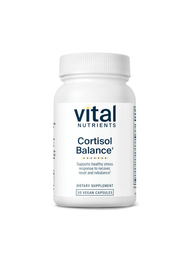 فيتل نيوترينس Vital Nutrients Cortisol Balance | مكمل غذائي نباتي لتخفيف التوتر | Cortisol Manager يدعم مستويات الطاقة والتوتر | أشواغاندا والمغنيسيوم للاسترخاء | خالٍ من الجلوتين ومنتجات الألبان والصويا | 30 كبسولة - Image 1