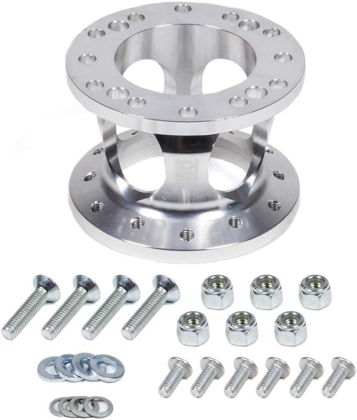 OMP Steering Wheel Spacer - Silver, 35 cm - Image 2